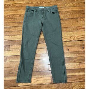 DL1961 Women's Florence Instasculpt Mid-Rise Skinny Fit Pants Sz 28 Green Twill